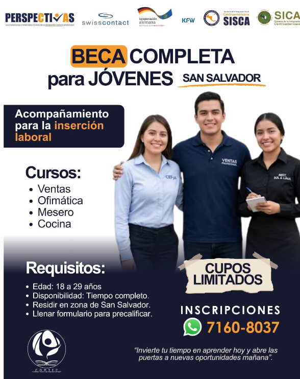 Beca Completa para Jóvenes San Salvador